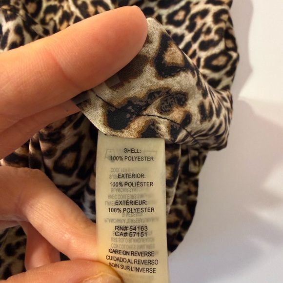 Karl Lagerfeld Leopard Print Blouse | Size M - Picture 5 of 7